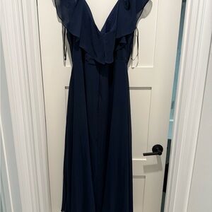 Elegant Navy Blue Women's Dress